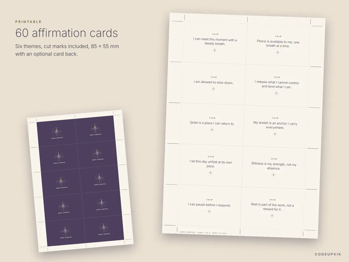 Affirmation cards