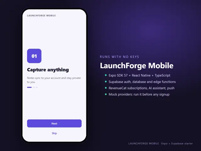 LaunchForge Mobile — Expo App Starter Kit
