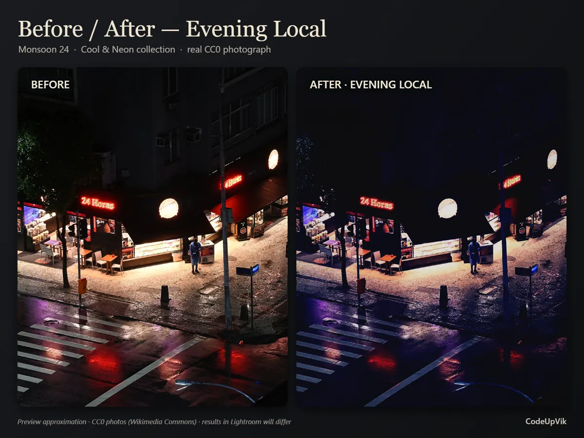 Before and after: Evening Local