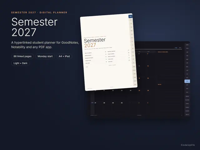 Semester 2027 Planner