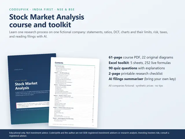 Stock Market Analysis — India Course, Excel & AI Toolkit