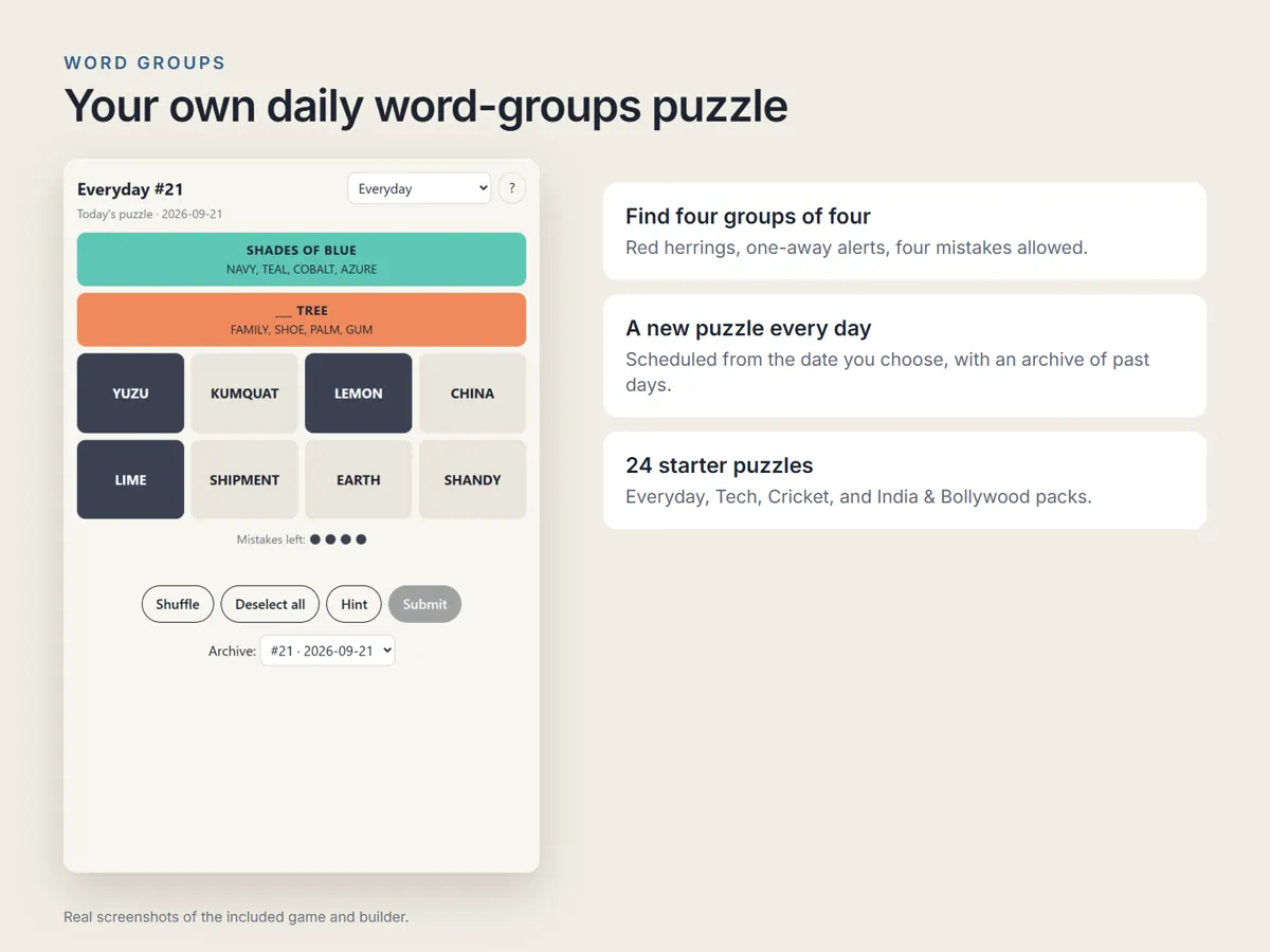 The daily puzzle