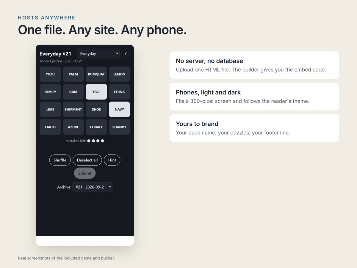 On phones and on your site